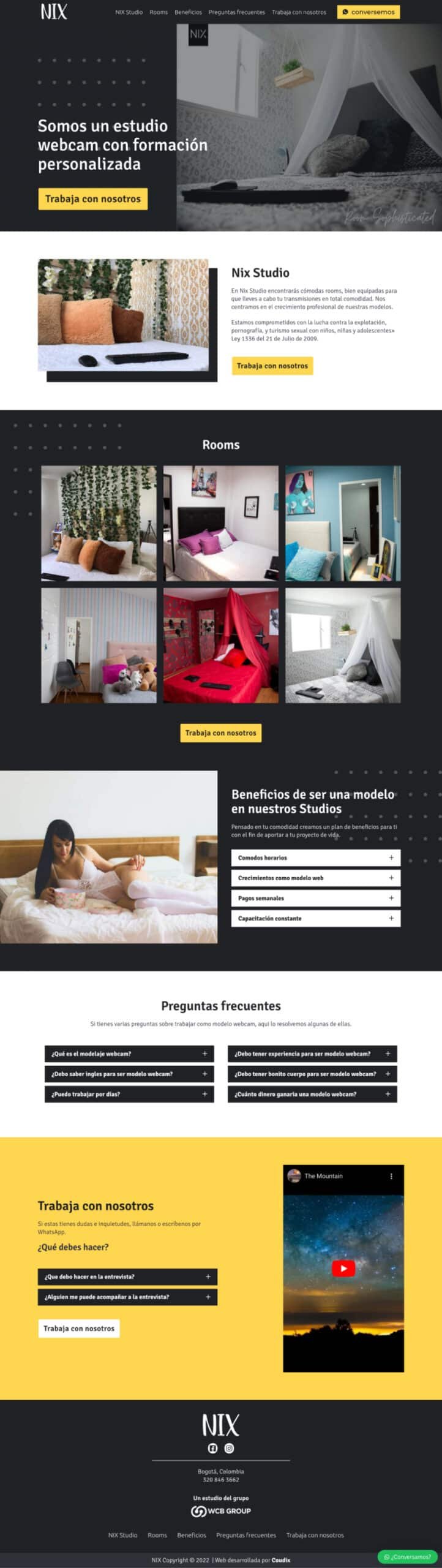 Diseño de páginas web profesionales para estudios