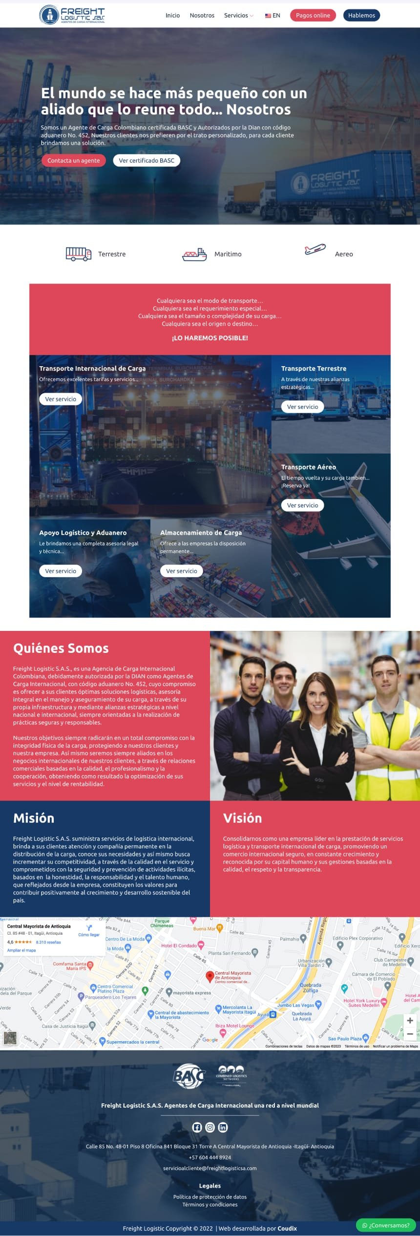 Diseño web profesional aduanas