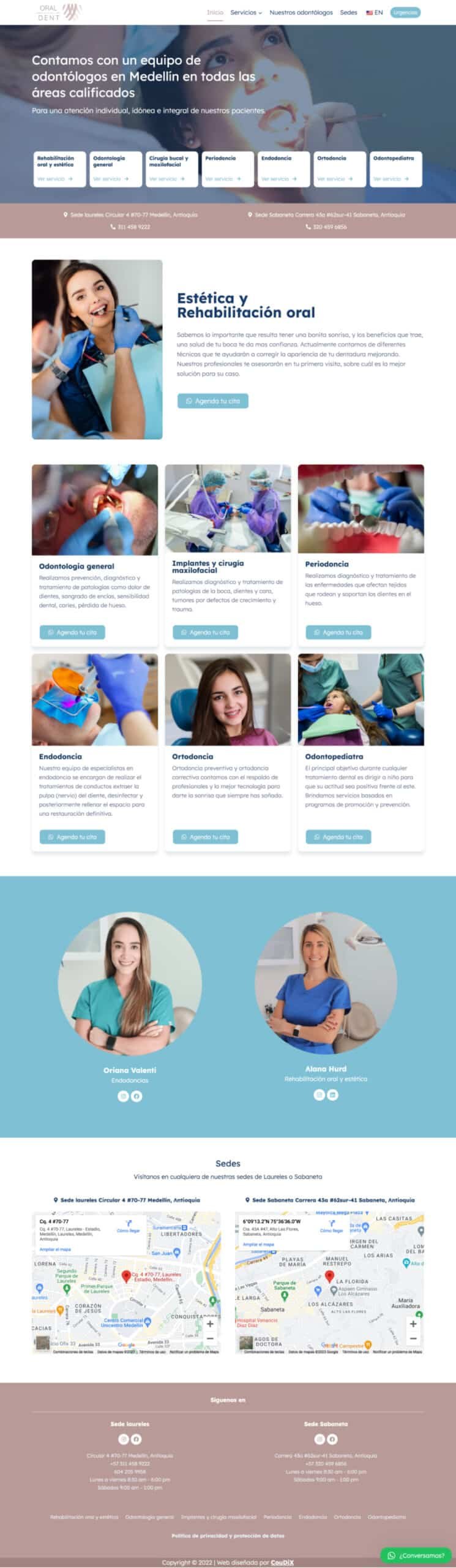 Diseño de paginas web profesionales medicina